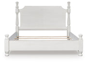 Rowlenstown Antique White Queen Poster Bed - PCB823B2