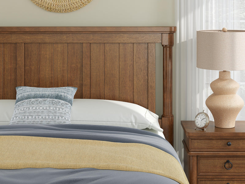 Rowlenstown Brown California King Poster Bed - PCB824B5