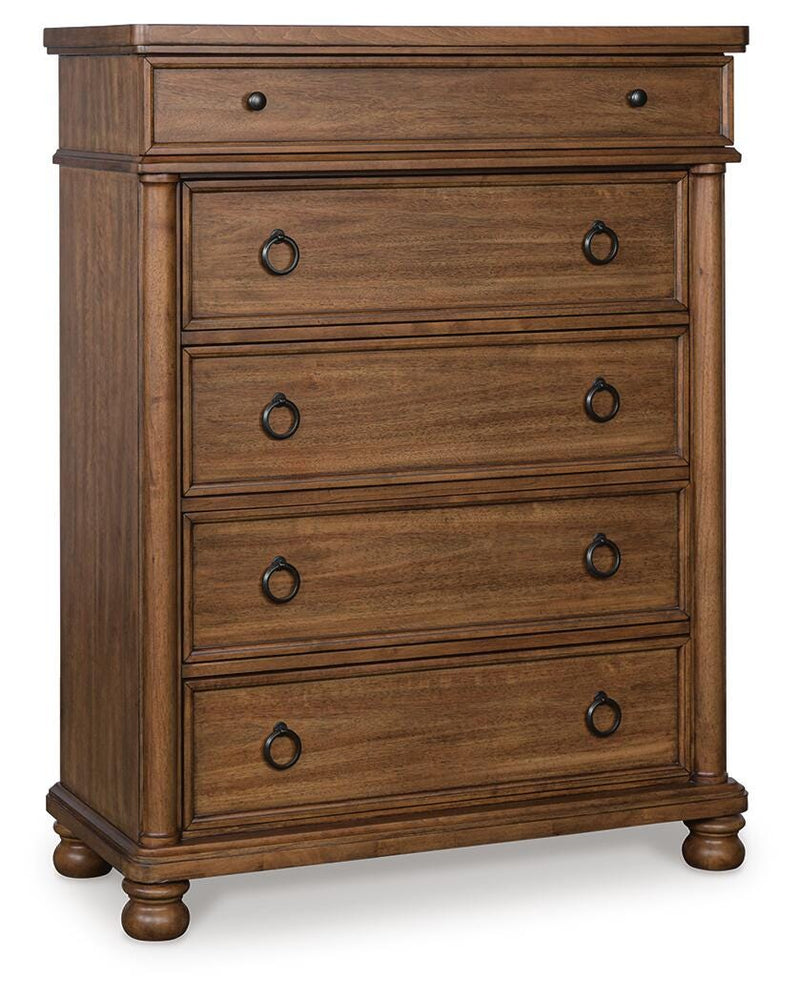 Rowlenstown Brown Chest of Drawers - PCB824-46