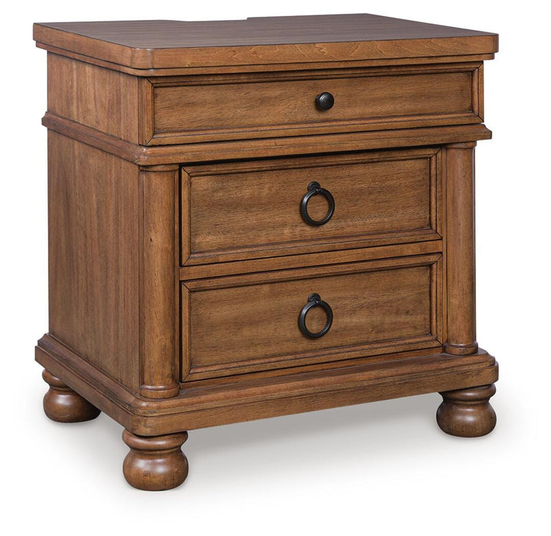 Rowlenstown Brown Nightstand - PCB824-93