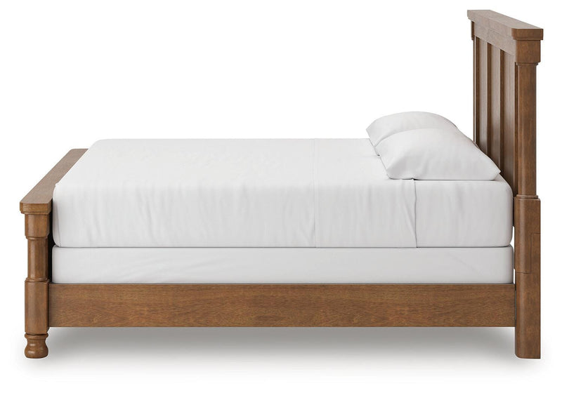 Rowlenstown California King Poster Bed with Dresser and Nightstand in Brown - PKG023763