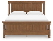Rowlenstown California King Poster Bed with Dresser and Nightstand in Brown - PKG023763