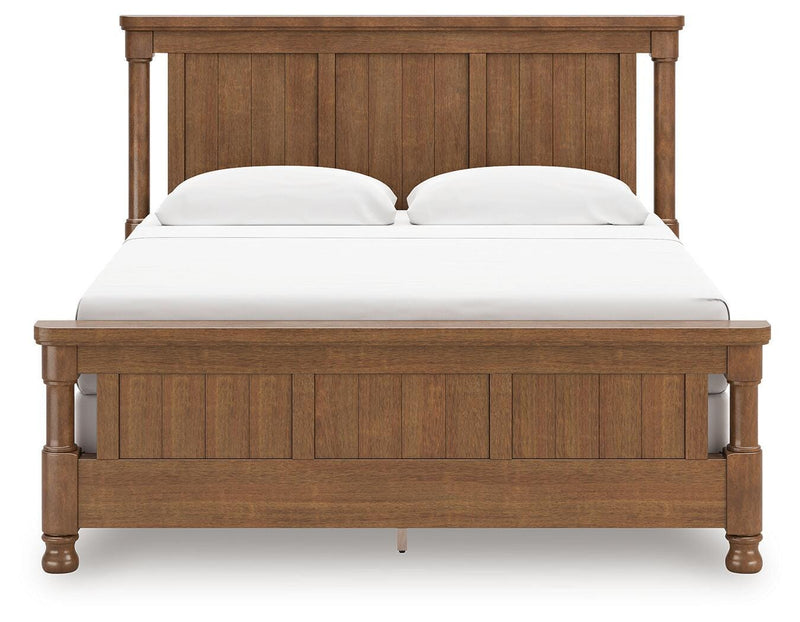 Rowlenstown California King Poster Bed with Dresser in Brown - PKG023760
