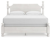 Rowlenstown King Poster Bed and Dresser in Antique White - PKG023872