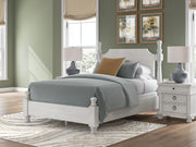 Rowlenstown Queen Poster Bed, Dresser and Chest in Antique White - PKG023871