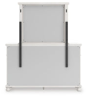 Rowlenstown Queen Poster Bed, Dresser, Mirror and Nightstand in Antique White - PKG023869