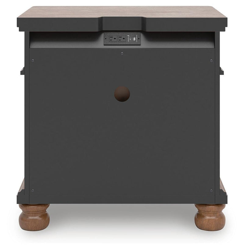 Rowlenstown Queen Poster Bed with Dresser and Nightstand in Brown - PKG023758