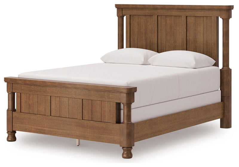 Rowlenstown Queen Poster Bed with Dresser in Brown - PKG023755