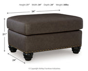 Roxmere Chair and Ottoman in Umber from Ashley - DMV Furniture