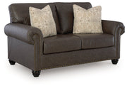 Roxmere Umber Loveseat - DMV FurnitureLoveseat