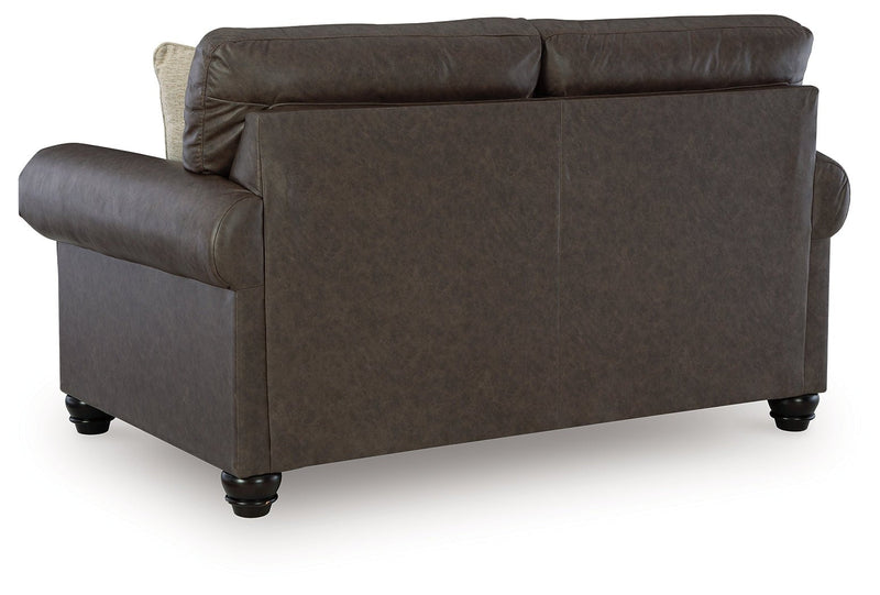 Roxmere Umber Loveseat - DMV FurnitureLoveseat