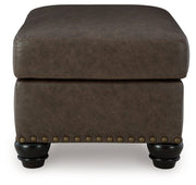 Roxmere Umber Ottoman - DMV FurnitureOttoman