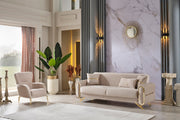 Royal Chair Beige in Beige - 101-ROY-ANK529-B