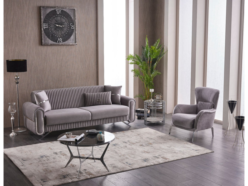 Royal Chair Light Grey in Light Grey - 101-ROY-LUX405-B