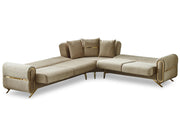 Royal Convertible Sectional Sofa Beige in Beige - 105-ROY-ANK529-5