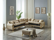 Royal Convertible Sectional Sofa Beige in Beige - 105-ROY-ANK529-5