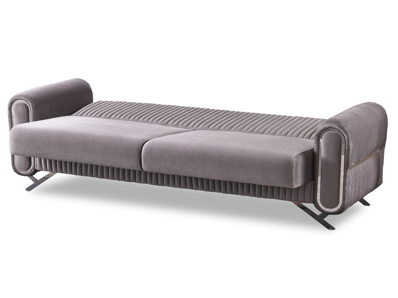 Royal Convertible Sofa Light Grey in Light Grey - 101-ROY-LUX405-3