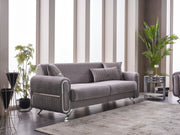 Royal Convertible Sofa Light Grey in Light Grey - 101-ROY-LUX405-3