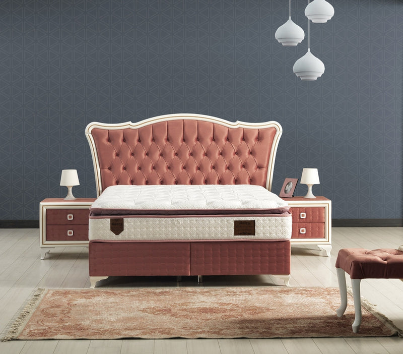Royal King Storage Bed With Headboard Pink - King - 111-ROY-H18-200-SET