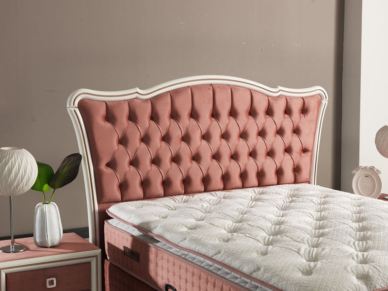 Royal King Storage Bed With Headboard Pink - King - 111-ROY-H18-200-SET