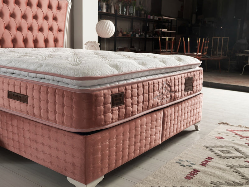 Royal King Storage Bed With Headboard Pink - King - 111-ROY-H18-200-SET