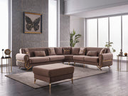 Royals 125" / 113" Wide Convertible Sectional - Sectional
