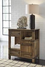 Roybeck Light Brown/Bronze Accent Cabinet - DMV FurnitureCabinet
