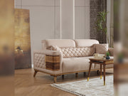 Ruby Convertible Sofa Beige in Beige - 101-RUB-VER091-3