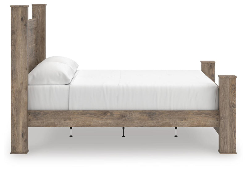 Rusticott Brown King Poster Bed, Dresser and Nightstand - PCB2260B9