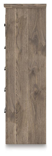 Rusticott King Panel Bed with Dresser and Chest in Brown - PKG023699