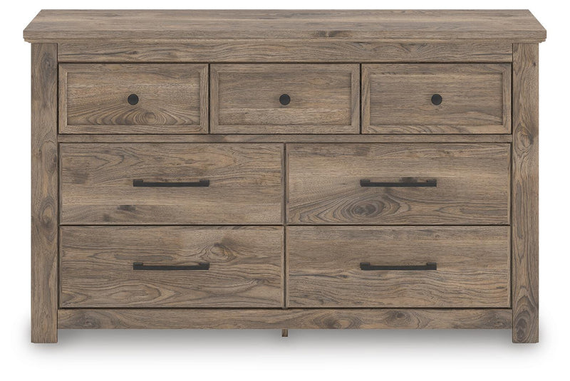 Rusticott King Panel Bed with Dresser and Nightstand in Brown - PKG023698