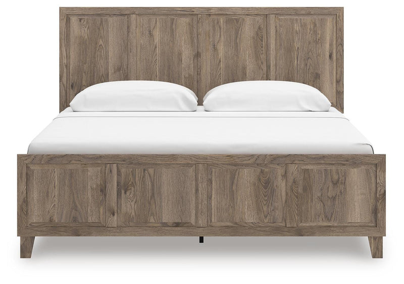 Rusticott King Panel Bed with Dresser and Nightstand in Brown - PKG023698