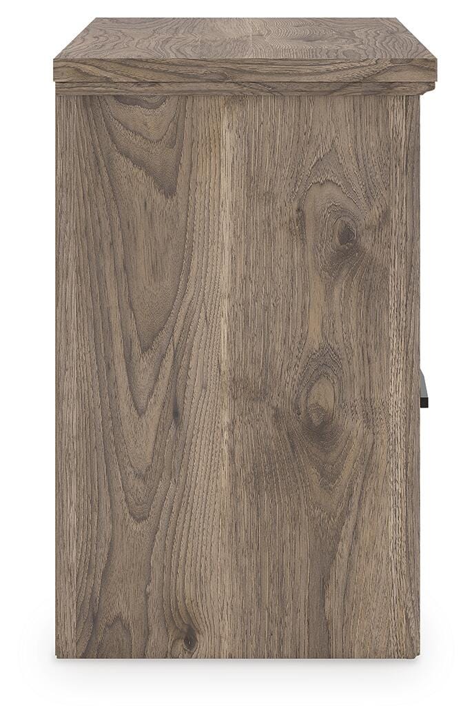 Rusticott King Panel Bed with Dresser and Nightstand in Brown - PKG023698