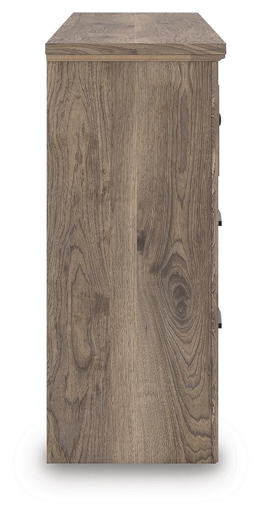 Rusticott King Panel Bed with Dresser and Nightstand in Brown - PKG023698