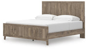 Rusticott King Panel Bed with Mirrored Dresser in Brown - PKG023696