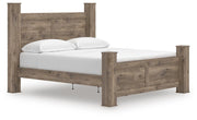 Rusticott King Poster Bed and Dresser in Brown - PKG023705