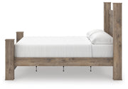 Rusticott King Poster Bed, Dresser and Chest in Brown - PKG023709