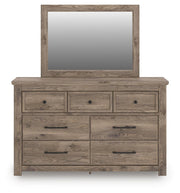 Rusticott King Poster Bed, Dresser and Mirror in Brown - PKG023706