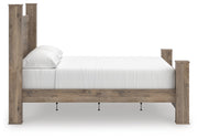 Rusticott King Poster Bed, Dresser and Mirror in Brown - PKG023706