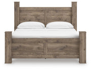 Rusticott King Poster Bed, Dresser and Mirror in Brown - PKG023706
