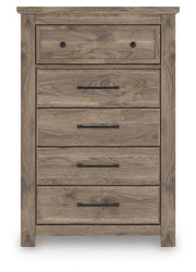 Rusticott Queen Panel Bed with Dresser and Chest in Brown - PKG023694