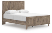 Rusticott Queen Panel Bed with Dresser and Chest in Brown - PKG023694