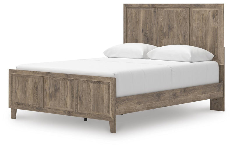 Rusticott Queen Panel Bed with Dresser and Chest in Brown - PKG023694