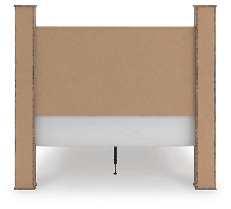 Rusticott Queen Poster Bed with Dresser in Brown - PKG023700
