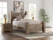 Rusticott Queen Poster Bed with Dresser in Brown - PKG023700