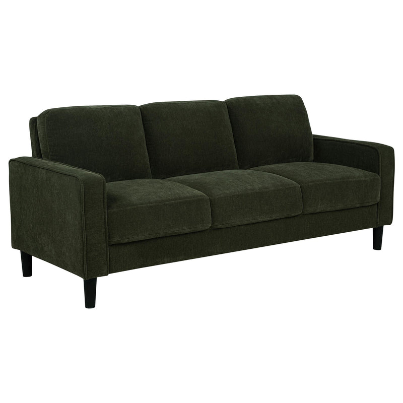 Ruth 2-piece Fabric Upholstered Track Arm Sofa Matcha Green - 511214-S2