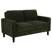 Ruth 2-piece Fabric Upholstered Track Arm Sofa Matcha Green - 511214-S2