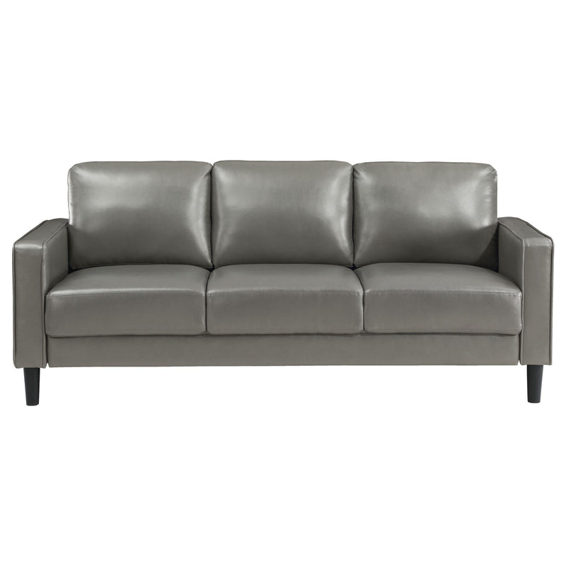 Ruth 2-piece Upholstered Track Arm Sofa Set Grey - 508365-S2