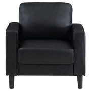 Ruth 3-piece Upholstered Track Arm Sofa Set Black - 508361-S3