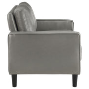 Ruth 3-piece Upholstered Track Arm Sofa Set Grey - 508365-S3